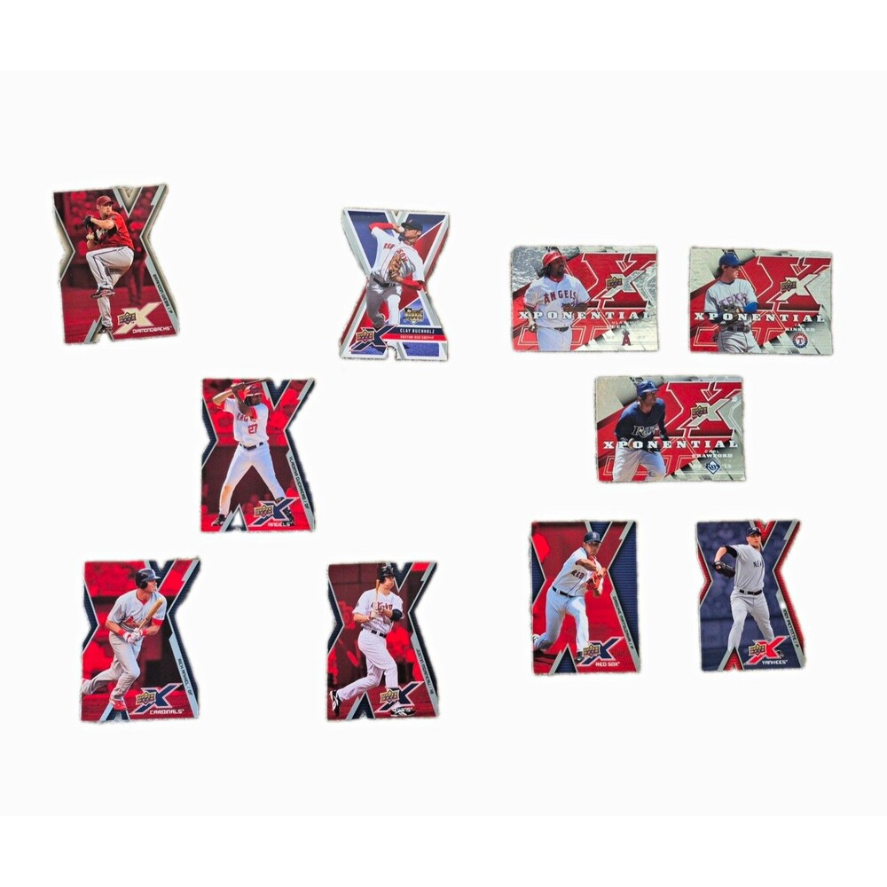 2009 Upper Deck X Baseball Card Lot Die Cuts Xponential Guerrero Buchholz RC